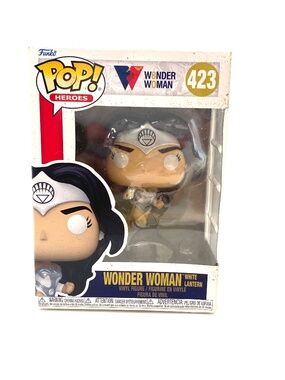 FunKo Pop! Heros Wonder Woman - White Lantern 80th Anniversary Vinyl Figure